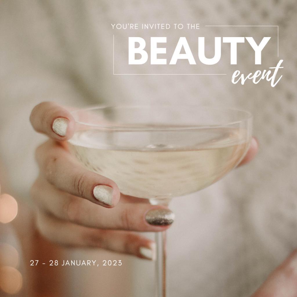 Einladungsgrafik zum Beauty Event der Beautylounge.