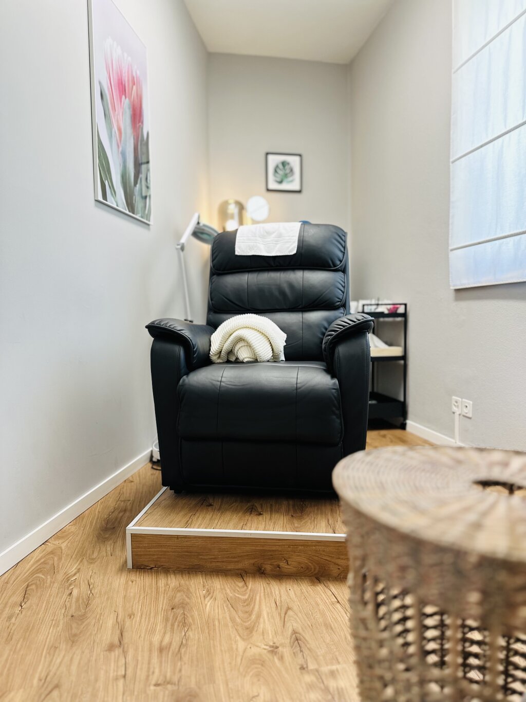 Behandlungssessel in der Lashzone des Kosmetikstudios Beautylounge Reinach.