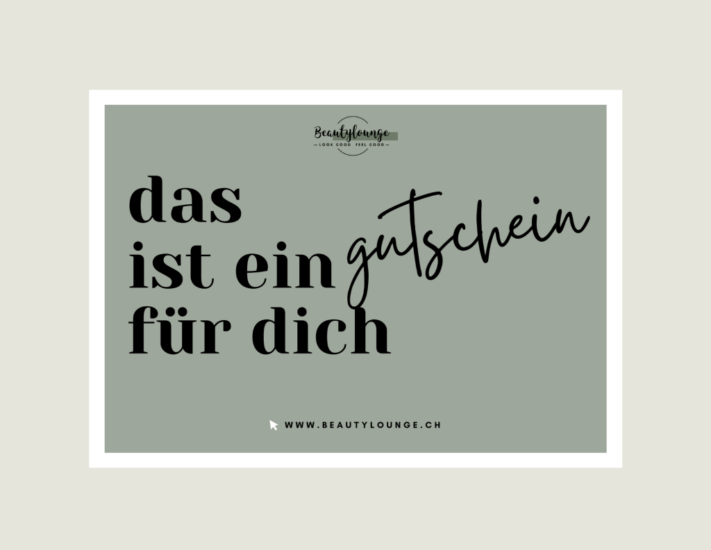 Geschenkgutschein f&uuml;r eine Beautybehandlung in Basel.