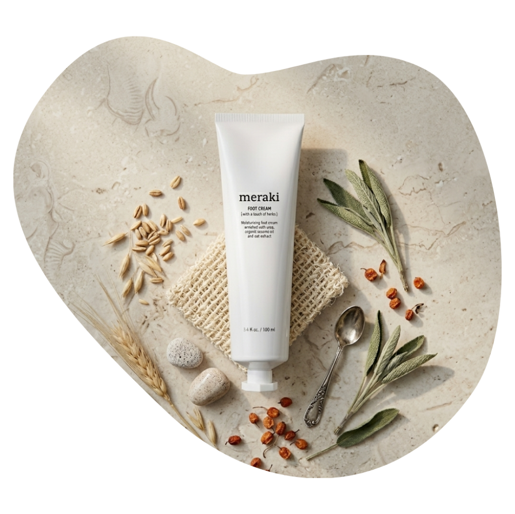 Entdecke die Meraki Hand Cream, Foot Cream und Foot Scrub jetzt bei Beautylounge in Basel stilvolle Selfcare f&uuml;r Zuhause.