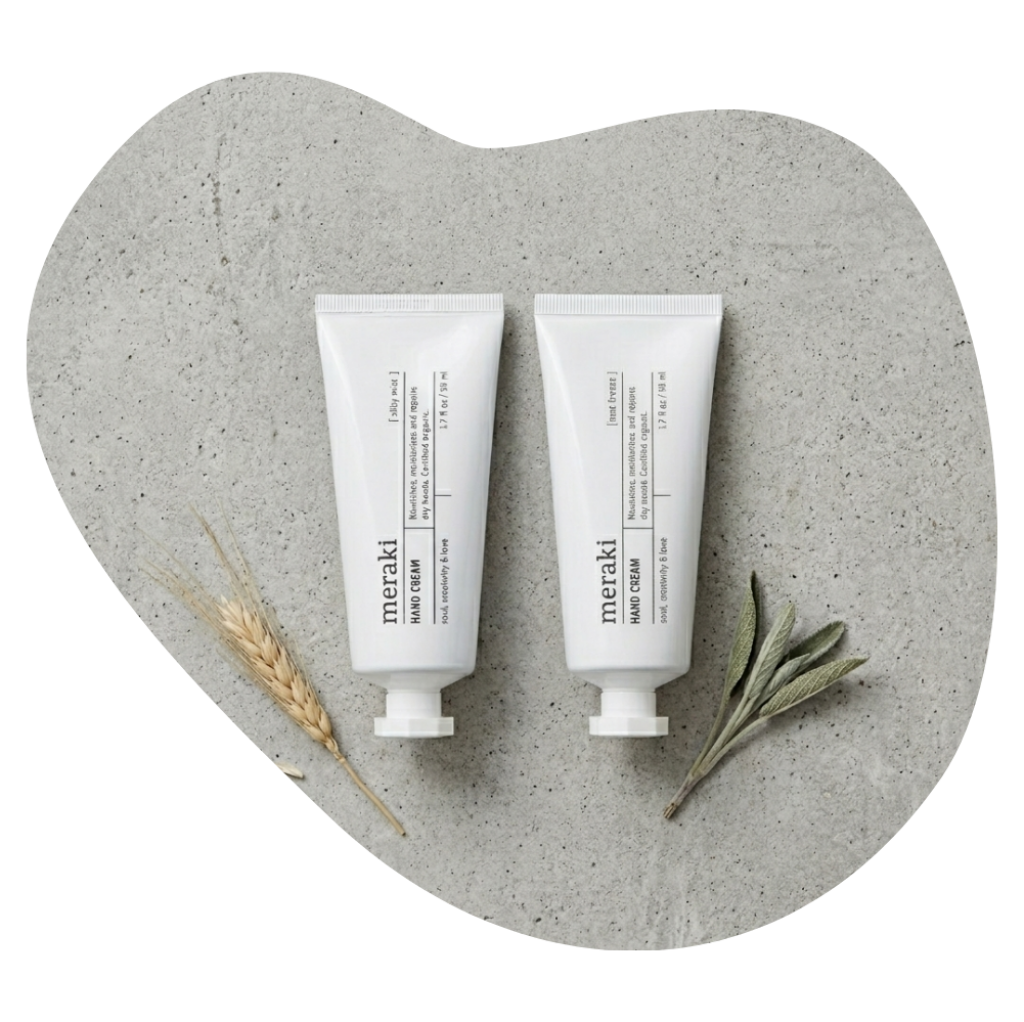 Meraki bei Beautylounge: moderne Pflegeprodukte f&uuml;r H&auml;nde und F&uuml;sse mit minimalistischer &Auml;sthetik und hochwertigen Inhaltsstoffen.