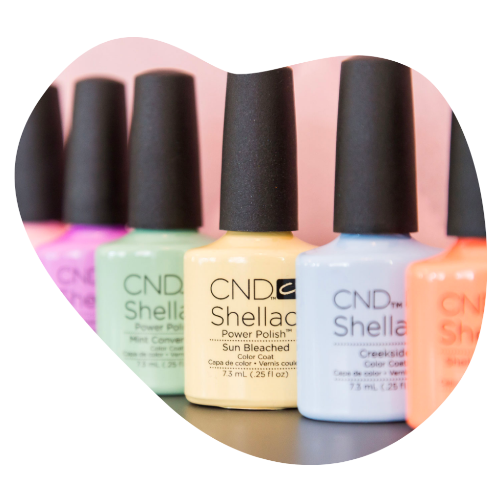 Verschiedene CND Shellac Farben im Sortiment der Beautylounge.