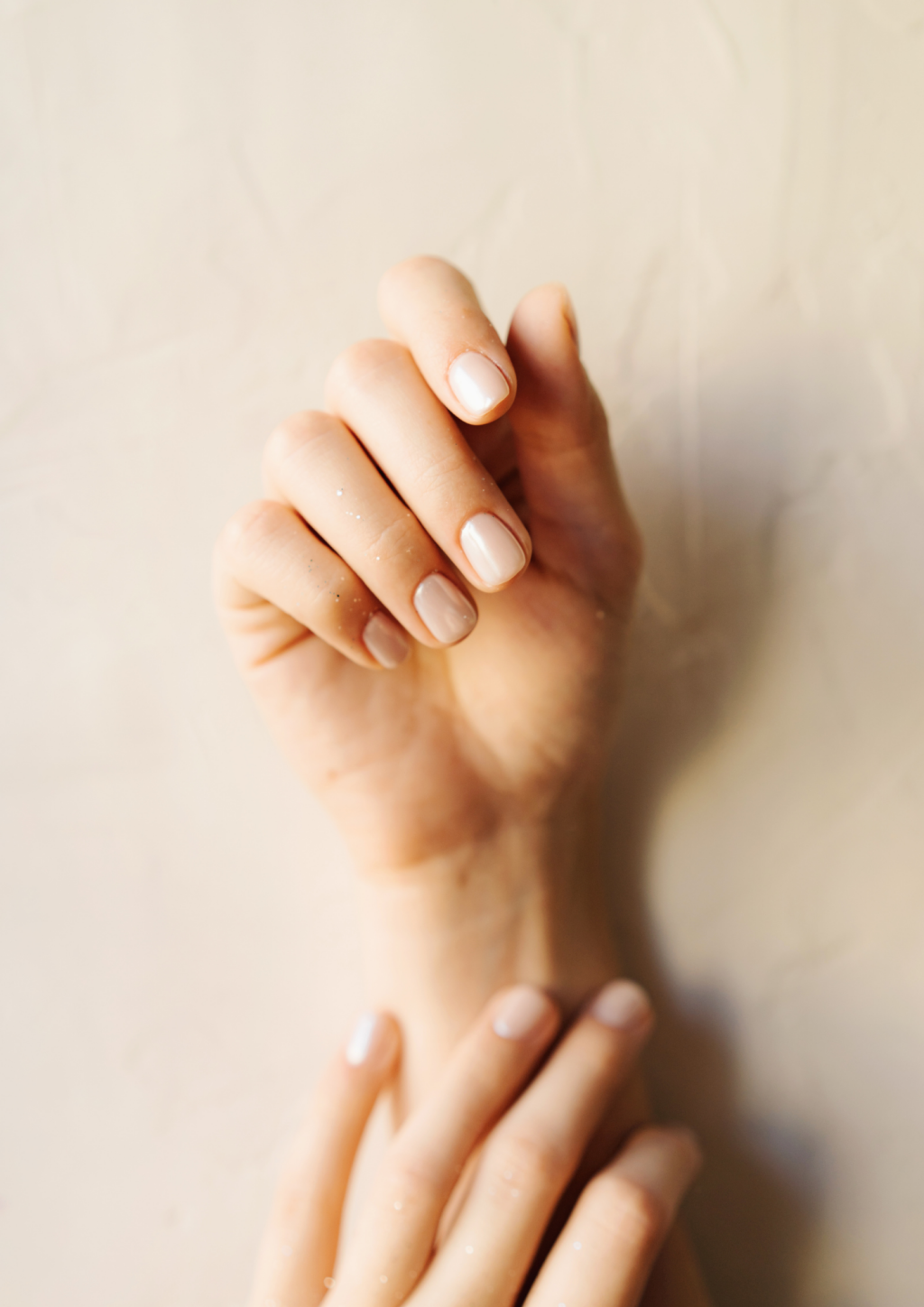 Sehr nat&uuml;rliche Nude Gel Modellage f&uuml;r ein sehr nat&uuml;rliches Resultat.